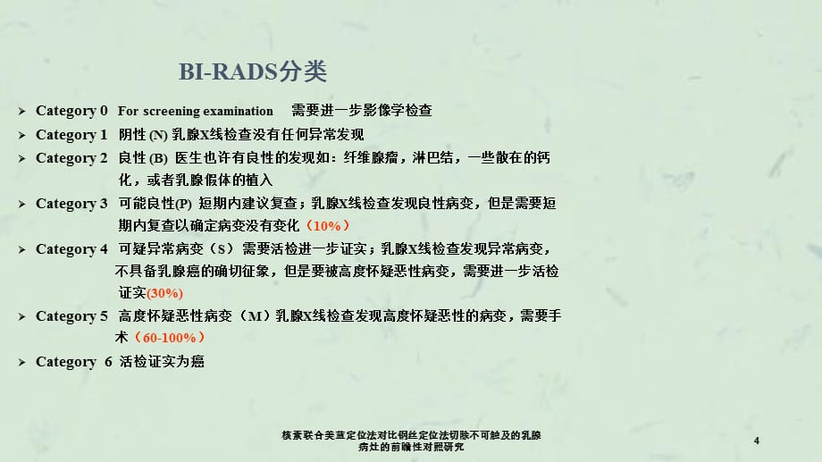 核素联合美蓝定位法对比钢丝定位法切除不可触及的乳腺病灶的前瞻性对照研究课件_第4页