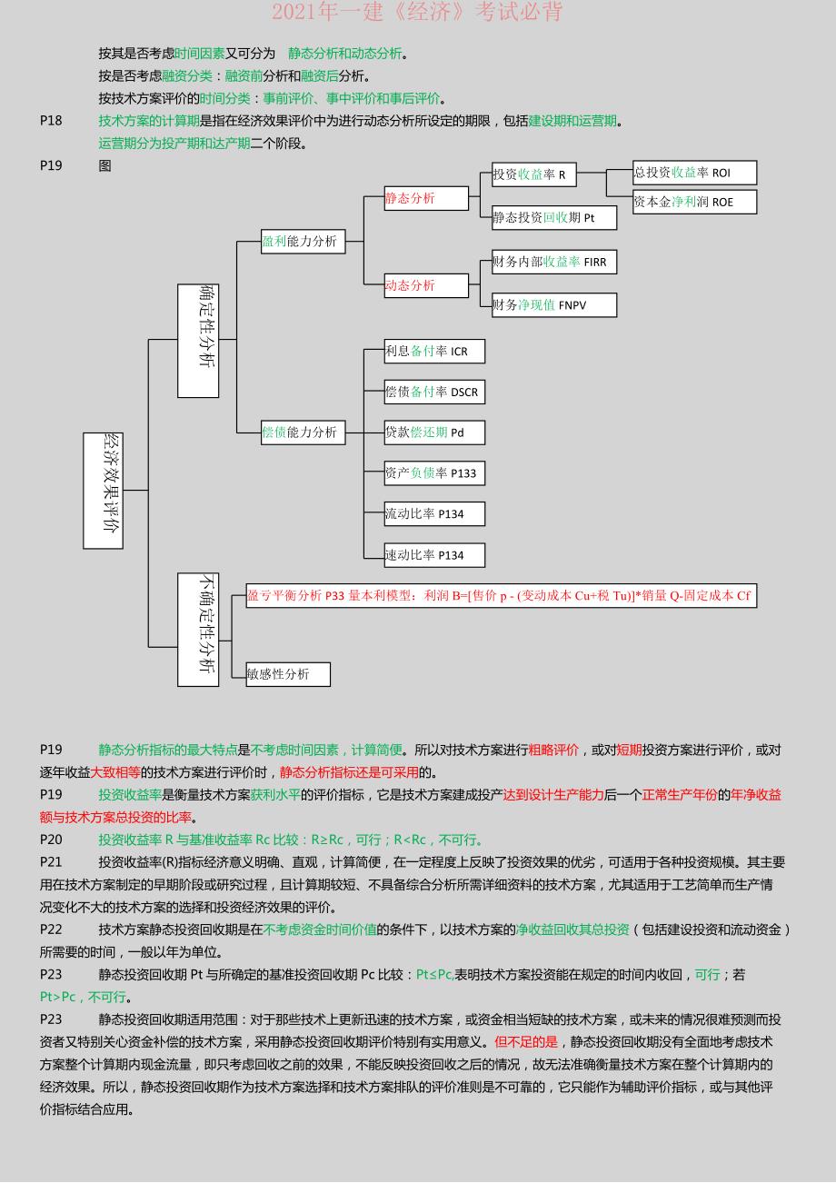 2021年一建考试《经济》重点知识汇总推荐_第2页