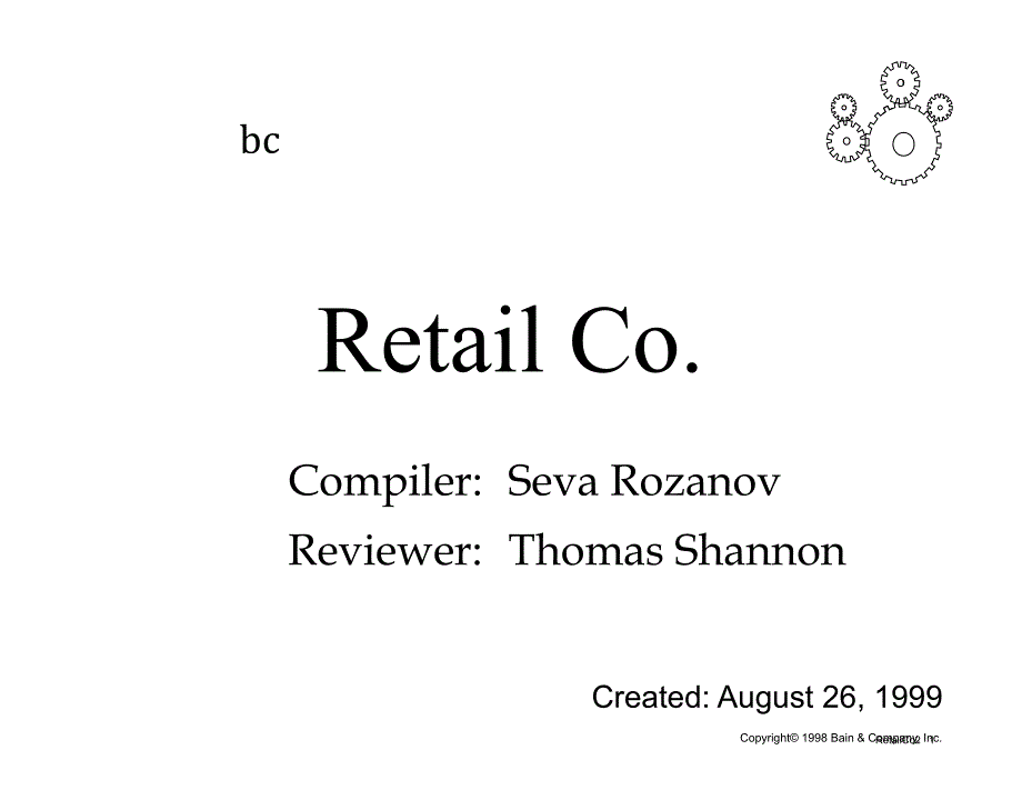 [精选]贝恩行业分析-RetailCo1_第1页