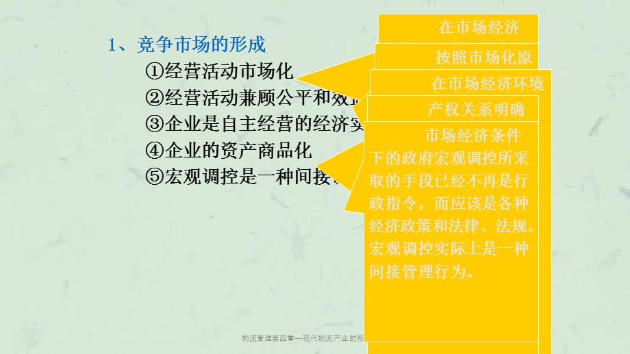 物流管理第四章-现代物流产业的形成机理课件_第3页