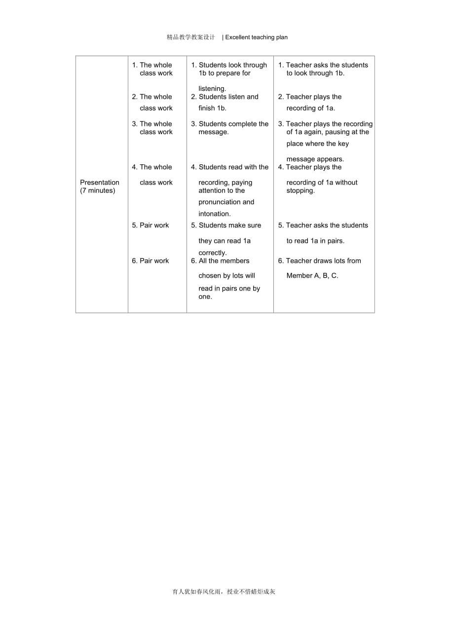 八年级英语教学设计新部编版SectionB_第5页