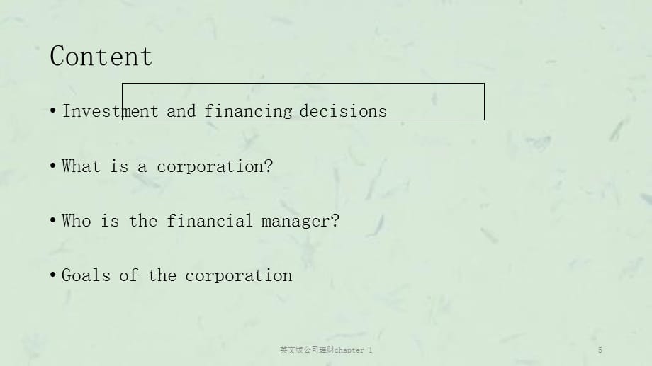 英文版公司理财chapter-1课件_第5页