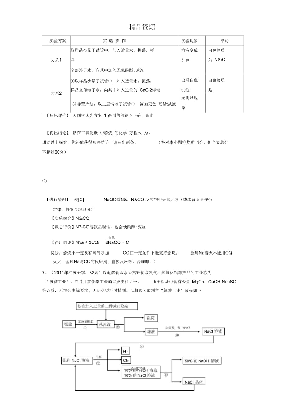 2009-2011中考化学真题按知识点分类考点25盐2_第4页