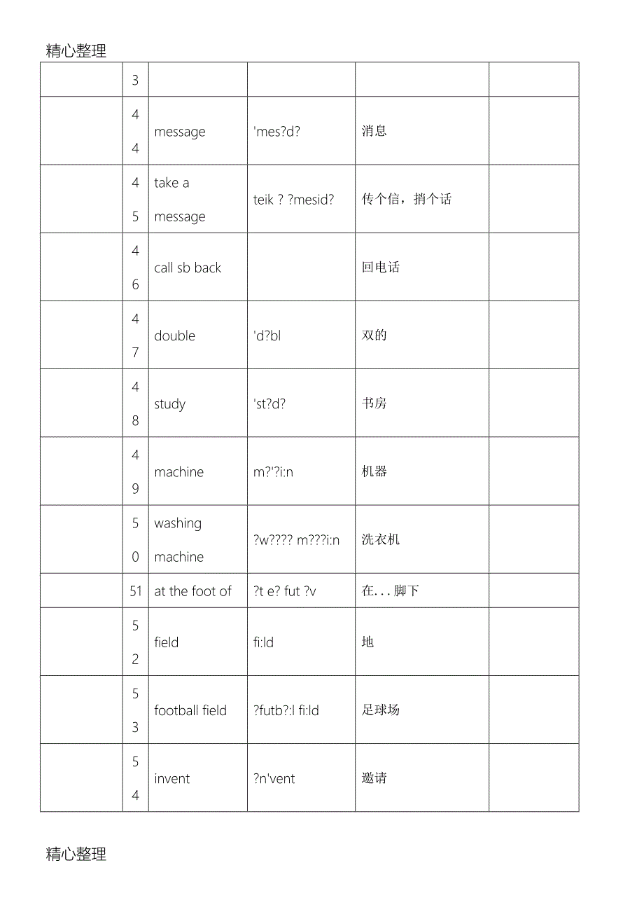 已排版-译林版七年级下册英语单词(总10页)_第4页