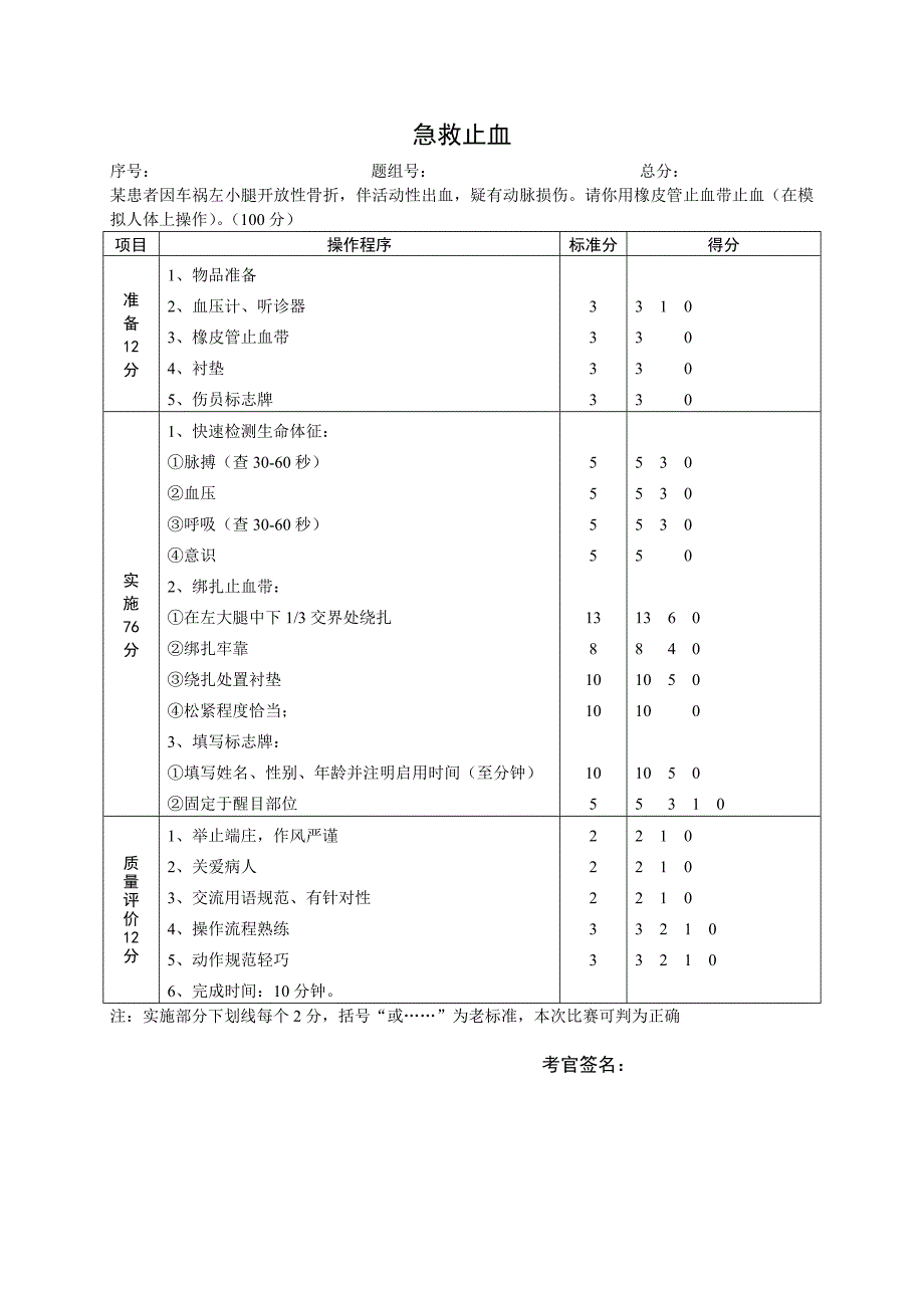 临床基本技能操作评分标准(总23页)_第3页