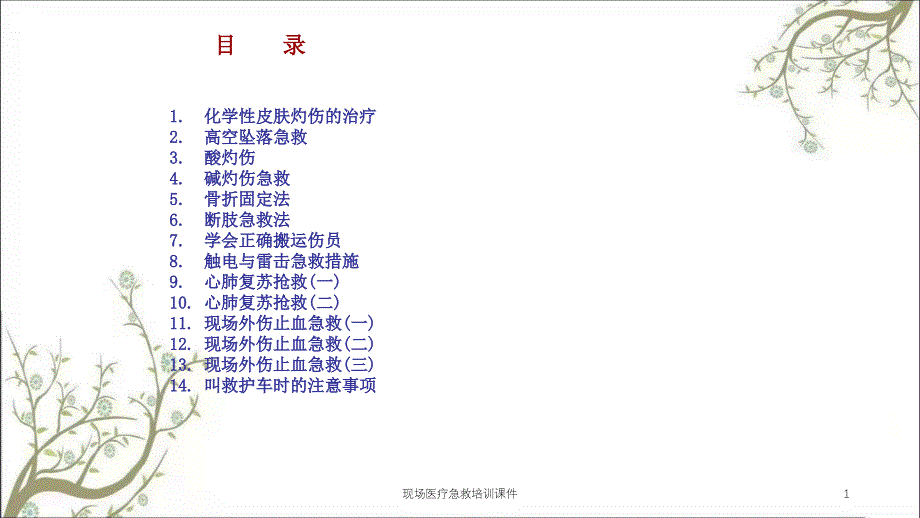 现场医疗急救培训课件_第1页