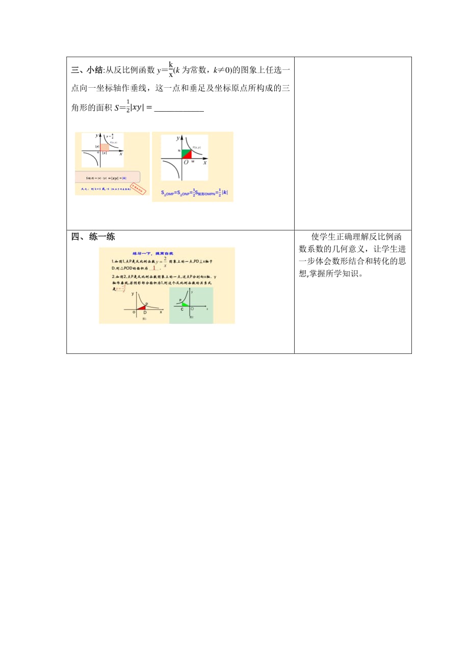 《反比例函数在比例系数K的几何意义》优质课一等奖教案_第3页