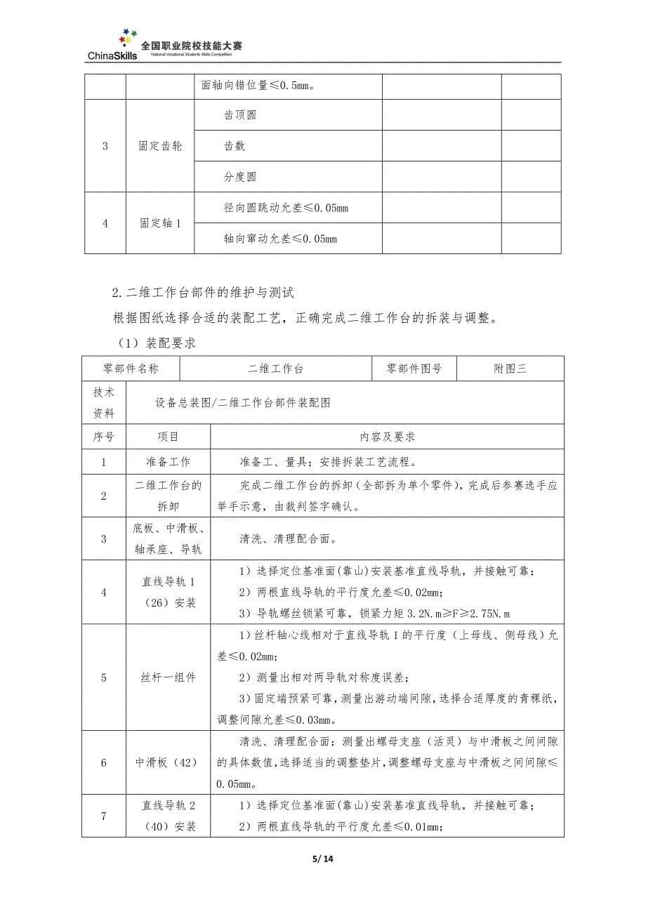 2016装配钳工——全国职业院校技能大赛-试题5(总14页)_第5页