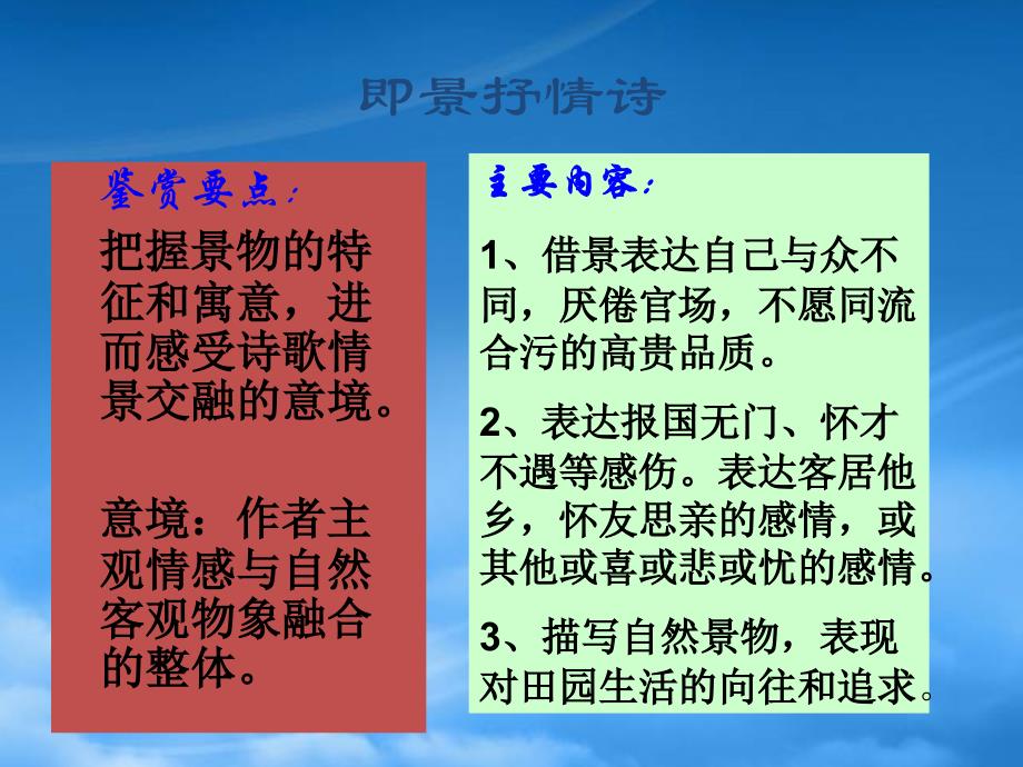 高二语文选修1 即景抒情诗四首-粤教版 ppt_第3页