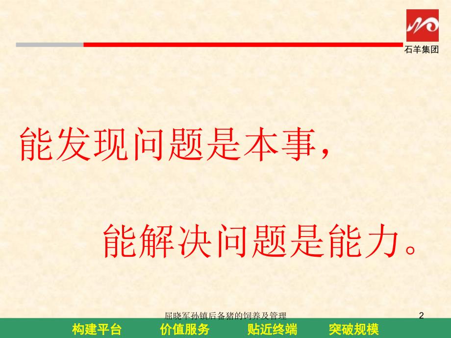 屈晓军孙镇后备猪的饲养及管理课件_第2页