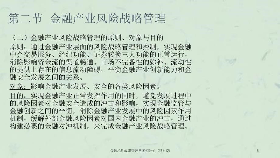 金融风险战略管理与案例分析（续）(2)课件_第5页