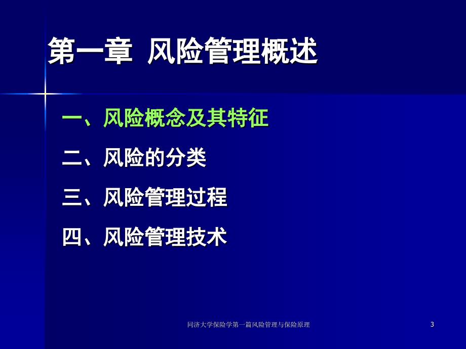 同济大学保险学第一篇风险管理与保险原理课件_第3页