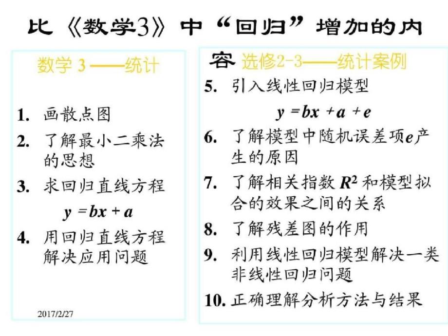 2017高二数学-A版选修-回归分析的基本思想及其初步应用(2)（完整）ppt[精选]_第2页