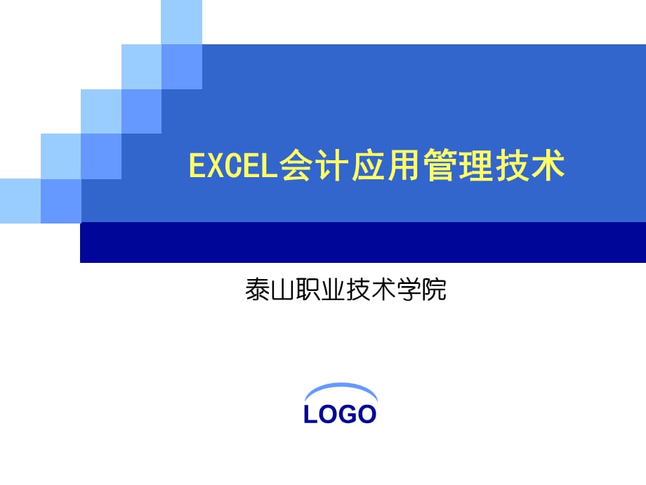 EXCEL会计应用管理技术文档_第1页