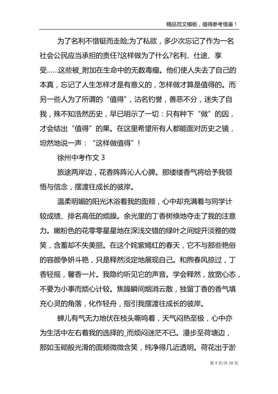 徐州中考作文范文_第5页