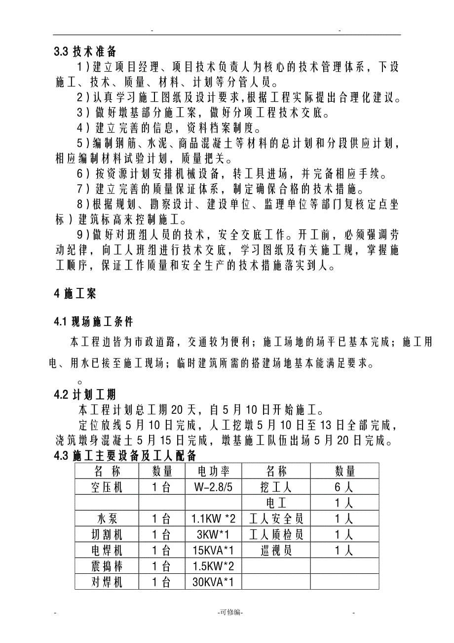 人工挖孔墩施工方案及对策_第5页