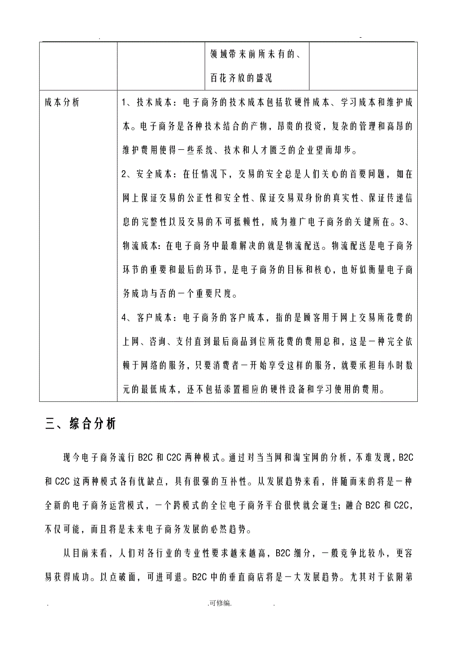 电子商务运营模式分析实施报告_第3页