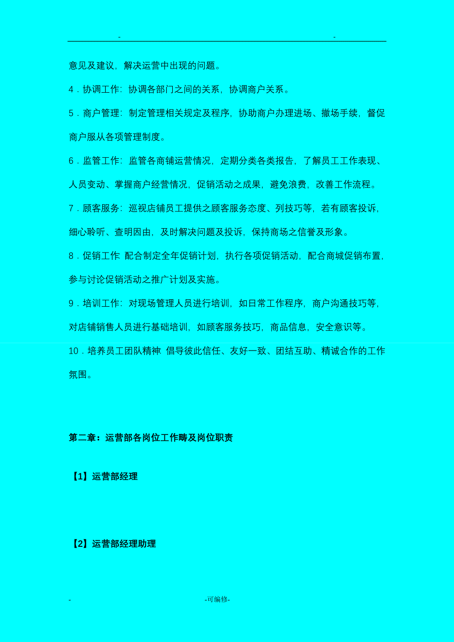 商业运营管理手册及实施计划书_第4页