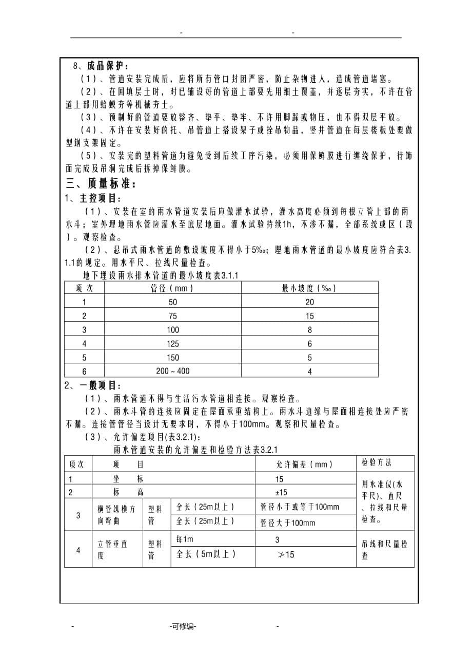 UPVC雨水管技术交底大全_第5页