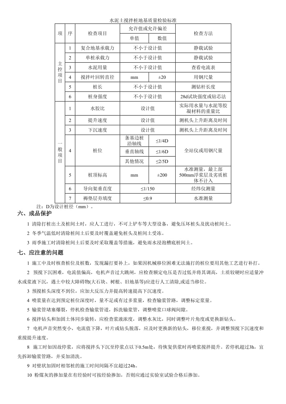 水泥土（喷浆）搅拌桩施工方案_第3页