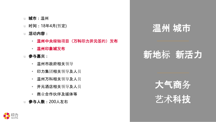 【发布会策划】2018印力温州品牌发布会活动方案版_第3页