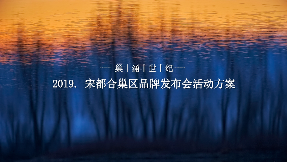 【发布会策划】2019宋都合巢区品牌发布会版_第1页