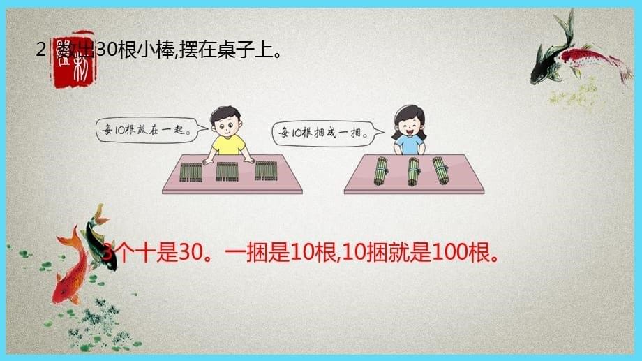 冀教版小学数学一年级下册 第3单元 100以内数的认识2 100以内数的组成 PPT课件_第5页