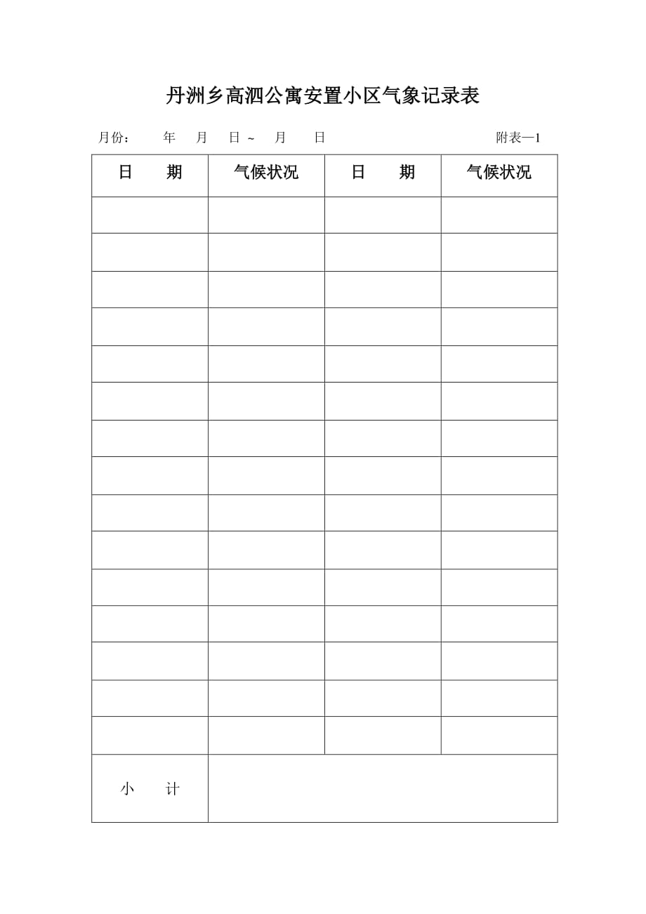 安置小区监理月报表格（PDF版）_第1页