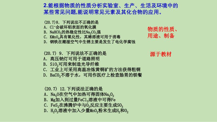 2021-2022年高考化学一轮复习《元素化合物复习》讲座_第4页