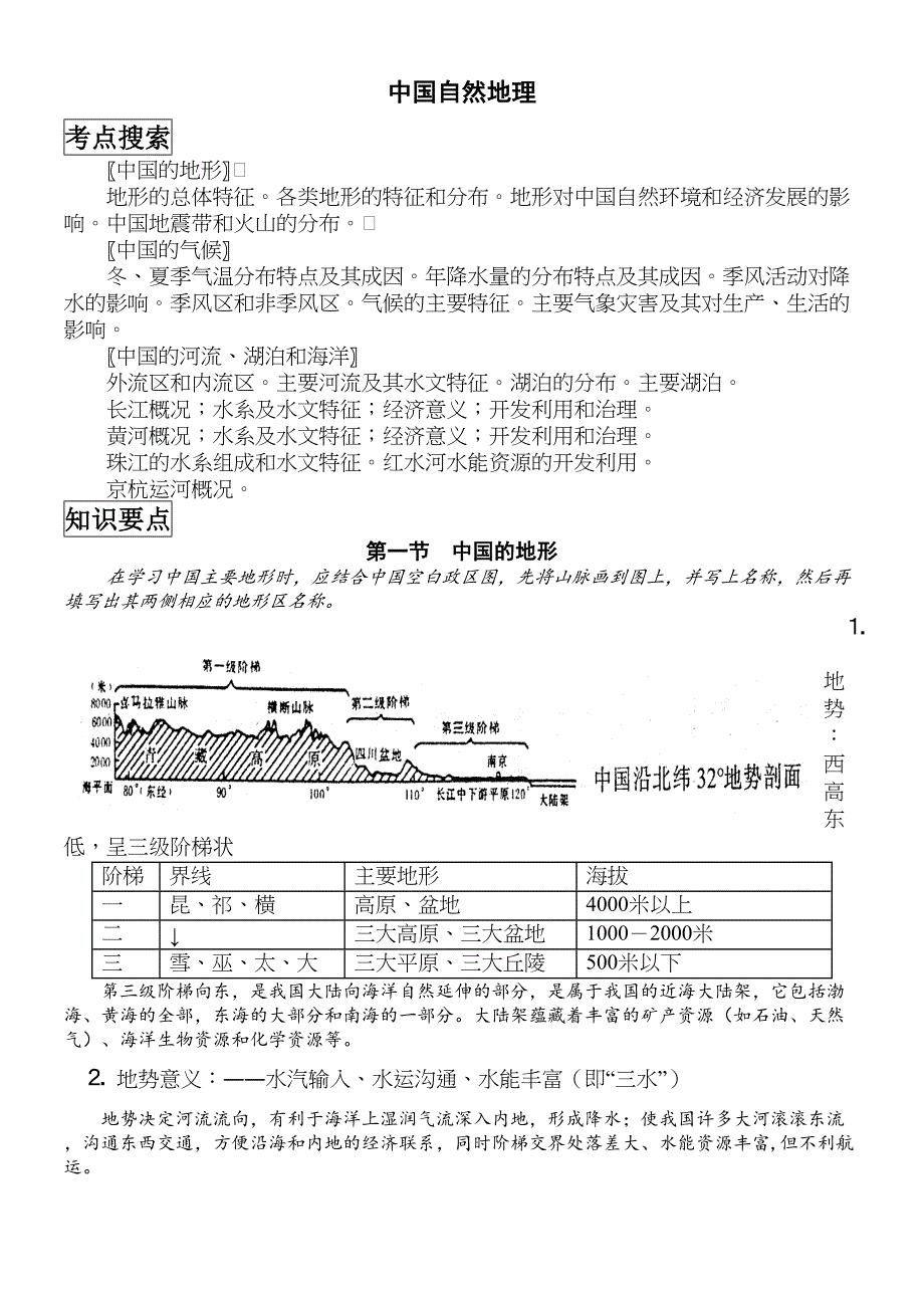 中考地理知识体系_第2页