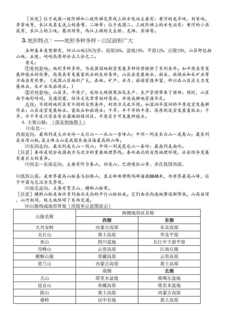 中考地理知识体系_第3页