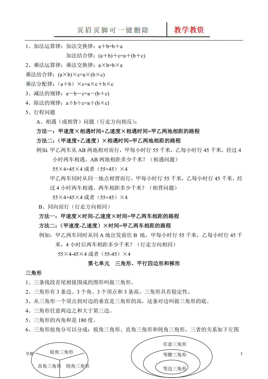 新苏教版四年级数学下册知识点大全【谷风教育】_第3页