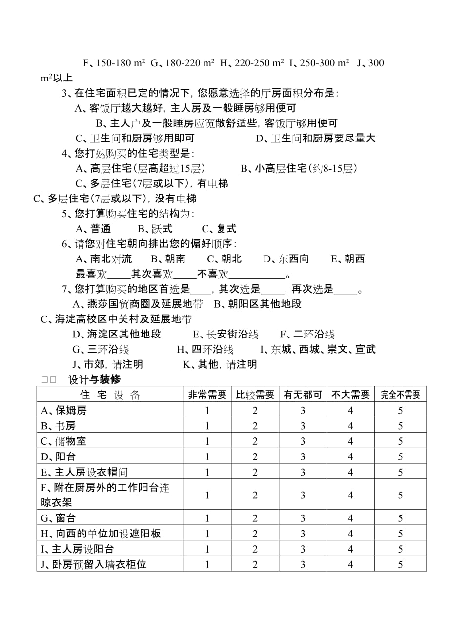 房地产问卷调查表范例_第3页