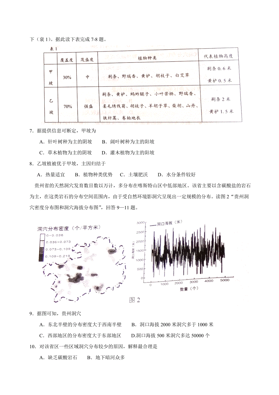 河北省唐山市2017届高三下学期第三次模拟考试文科综合试题_第2页