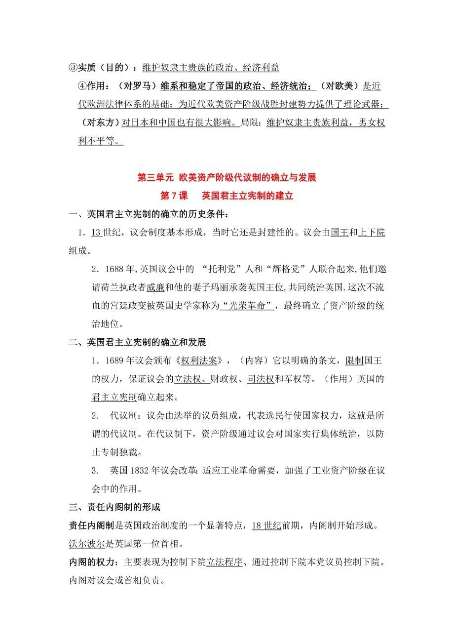 高中历史必修一要点提纲_第5页