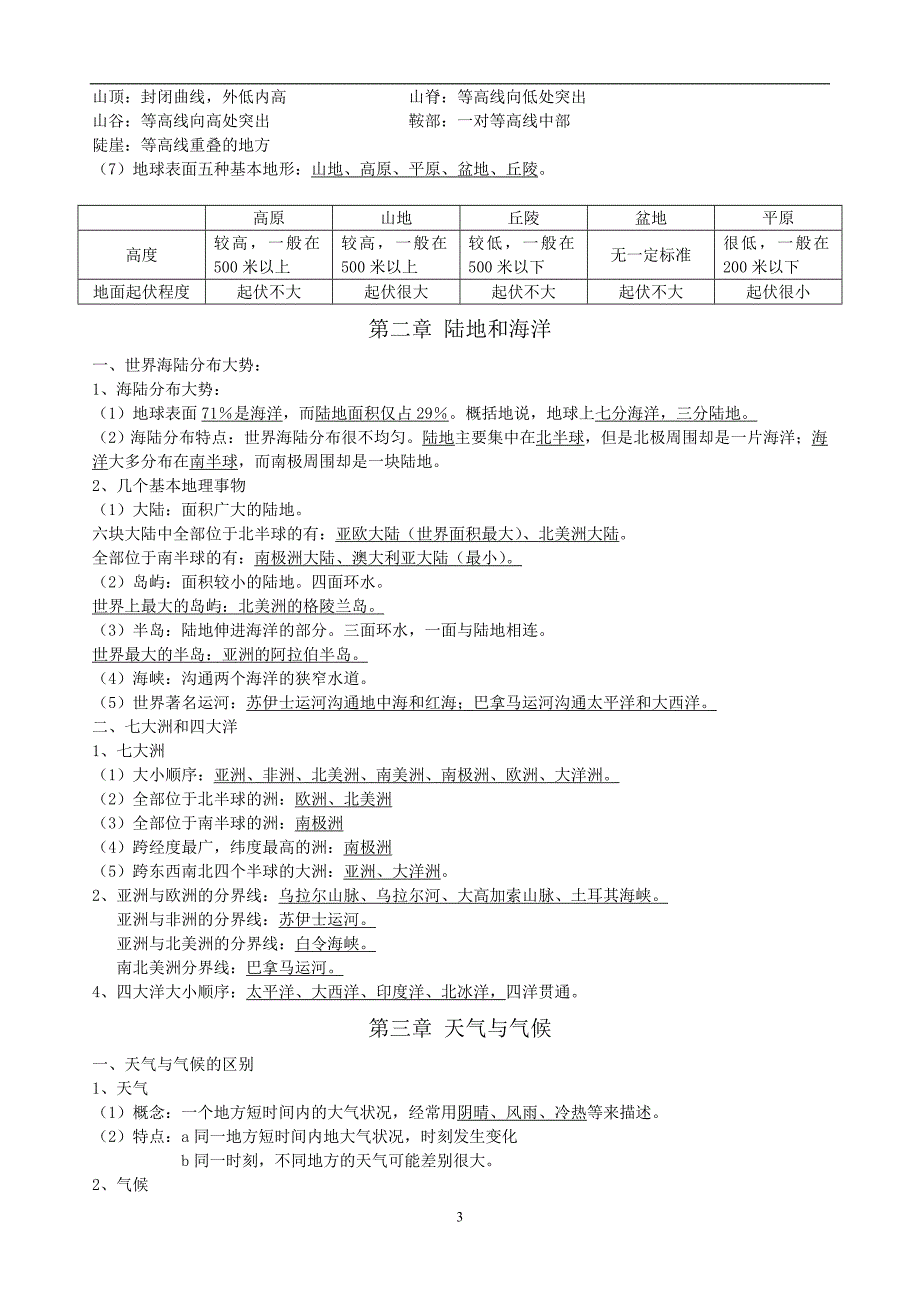 初中地理会考知识点汇总_第3页