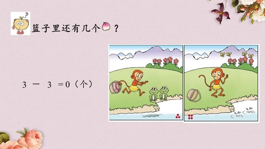 青岛版（六年制）一年级上册数学《 3.3 关于0的减法》PPT课件_第5页