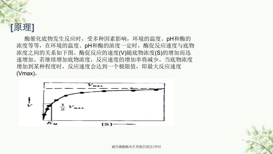 碱性磷酸酶米氏常数的测定3学时课件_第3页