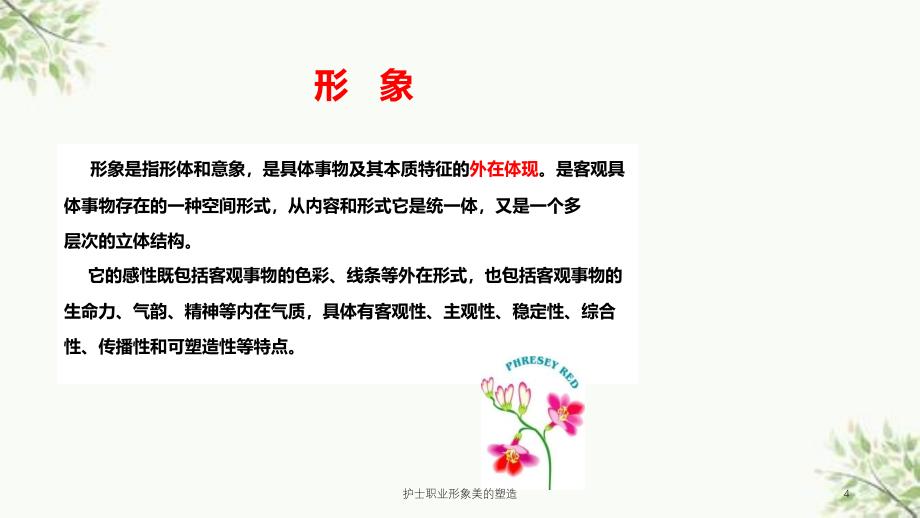 护士职业形象美的塑造课件_第4页