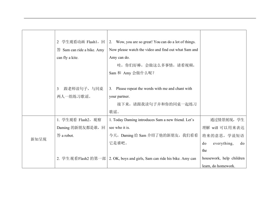 外研版四年级英语下册《Module 3 Unit 1》精品教案教学设计优秀公开课2_第2页