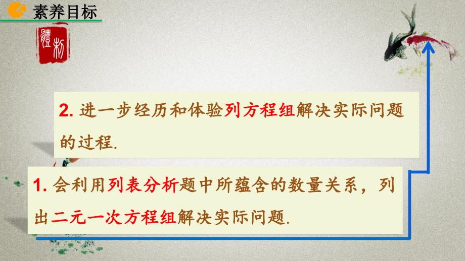 北师大版八年级上册《5.4 应用二元一次方程组——增收节支》PPT课件_第3页