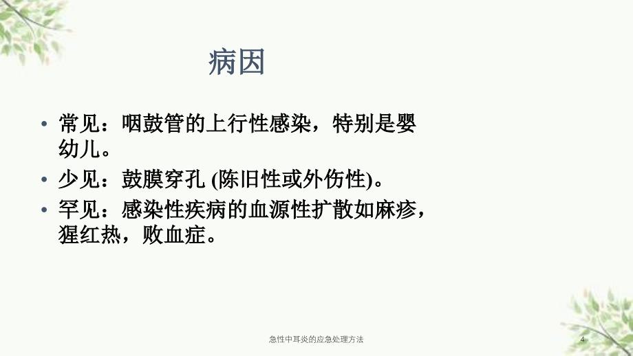 急性中耳炎的应急处理方法课件_第4页