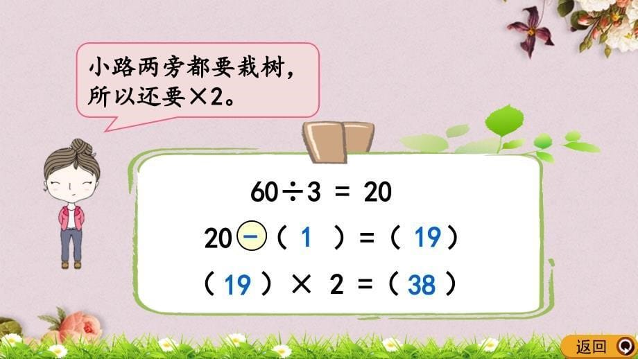 最新人教版五年级上册数学《7.2 两端都不栽的植树问题》PPT课件_第5页