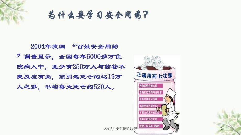 老年人的安全用药和护理课件_第2页