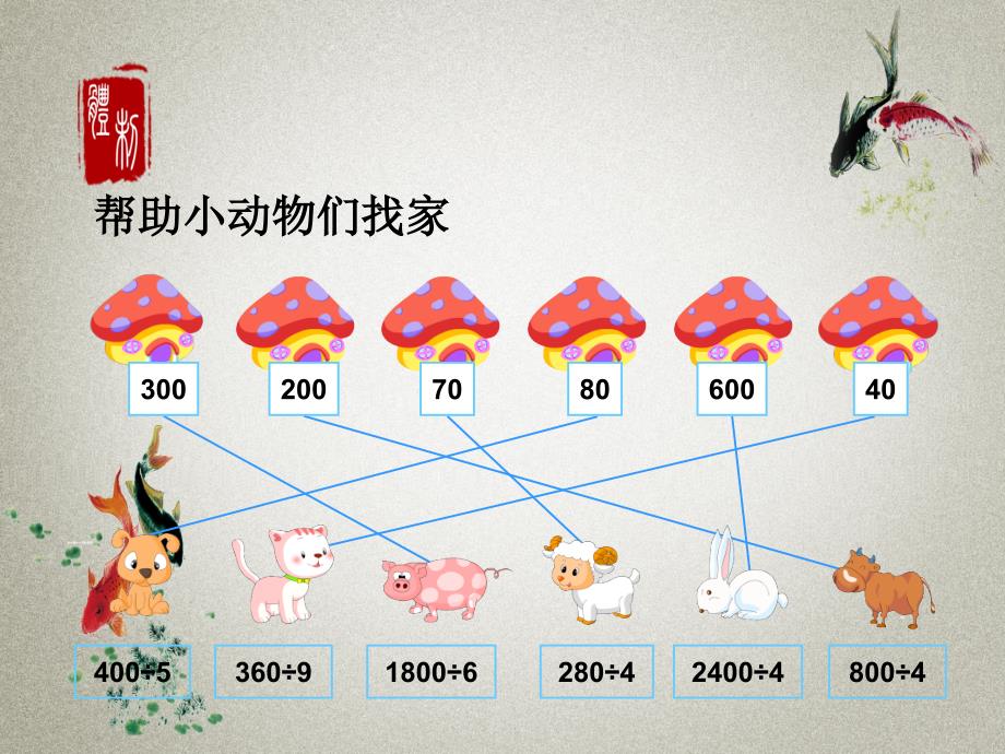 人教版四年级上册数学PPT课件 6 除数是两位数的除法1.口算除法_第2页