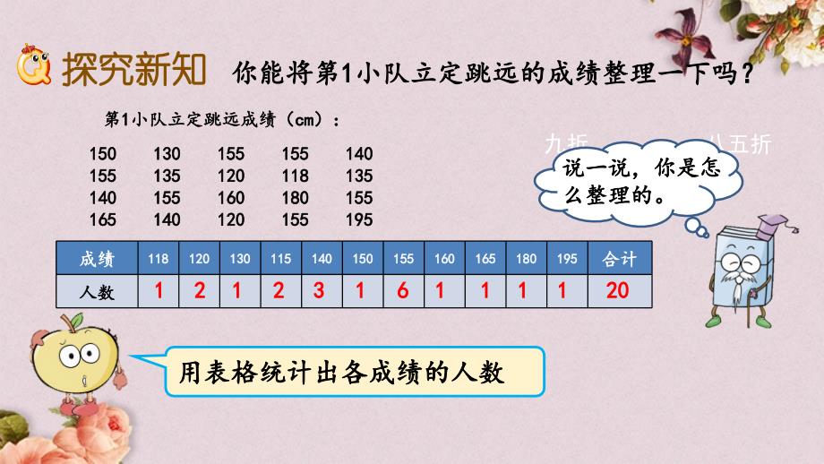 青岛版（六年制）四年级上册数学《 9.2 分段统计表》PPT课件_第3页