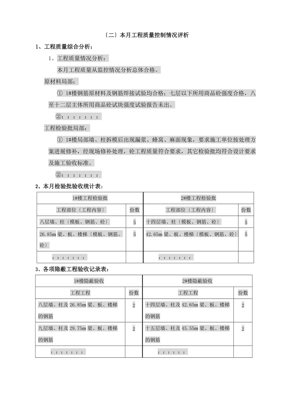 监理月报（word版）(范本)_第3页