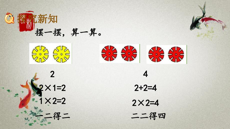 冀教版二年级上册数学《 3.3 2和3的乘法口诀》PPT课件_第3页