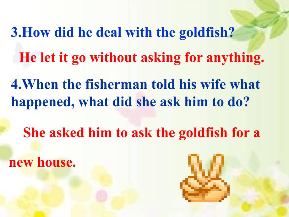 冀教版九年级英语 Unit 6 Lesson 34 《The Fisherman and the Goldfish Ⅱ》课件(共31张PPT)_第4页