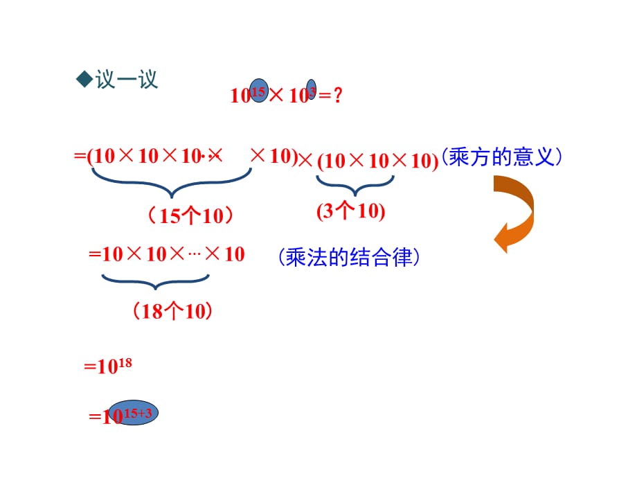 七年级下册数学湘教版－2.1.1《同底数幂的乘法》 课件_第5页